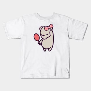 Polar Bear Bow Kids T-Shirt